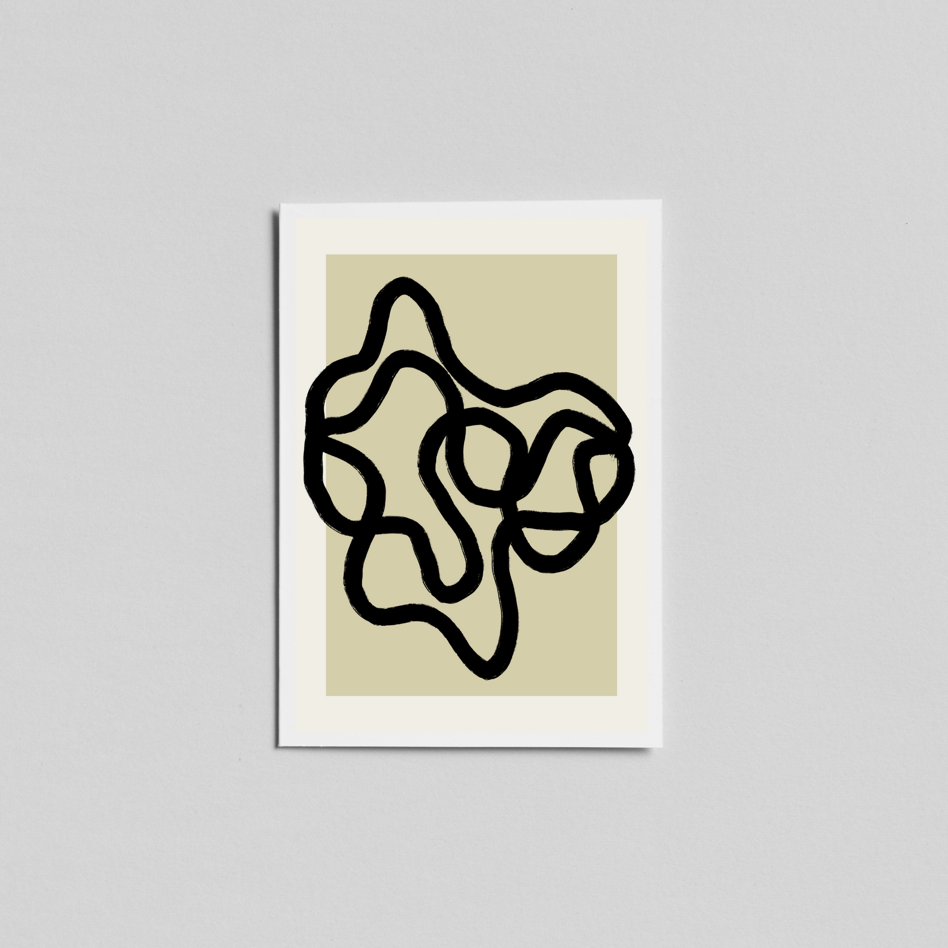 Olive Scribble Print - Ayah Creative Studio