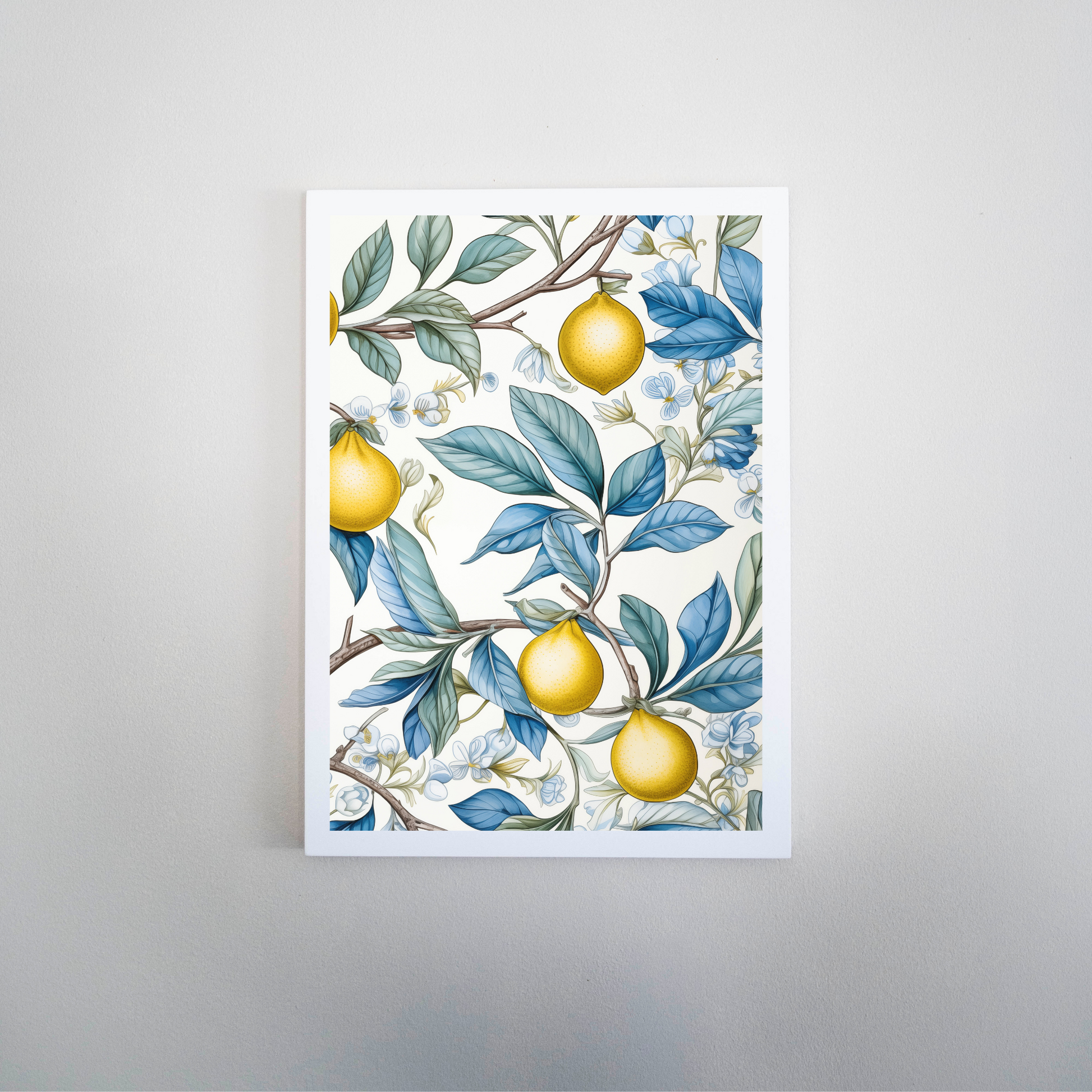 Lemon Azure Print - Ayah Creative Studio