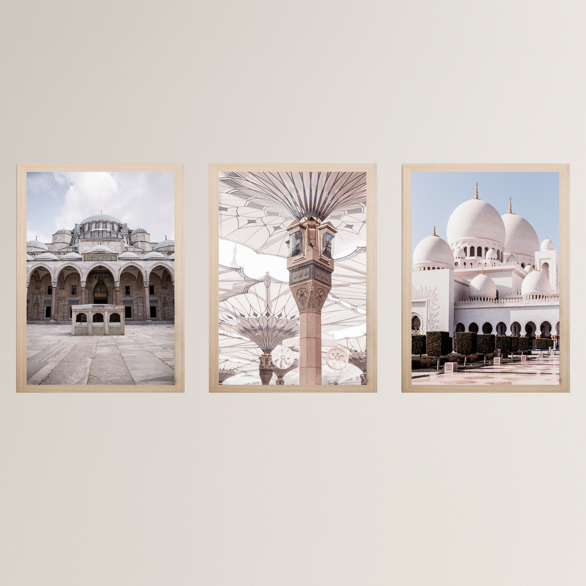 Mosque Set of 3 Prints in Colour - Ayah Creative Studio