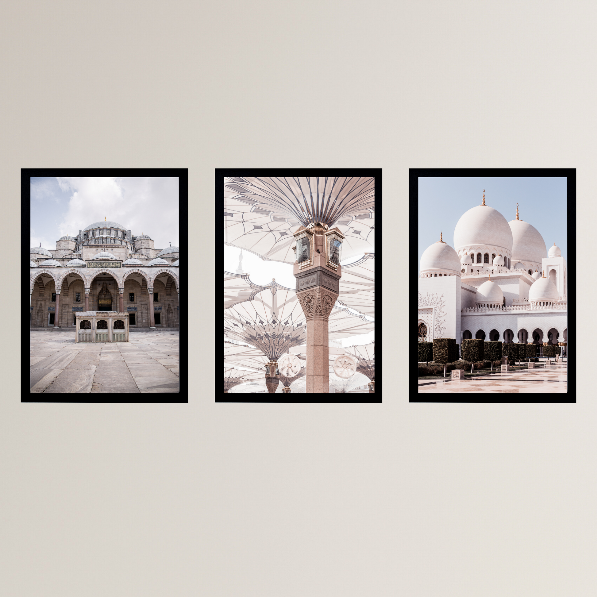 Mosque Set of 3 Prints in Colour - Ayah Creative Studio