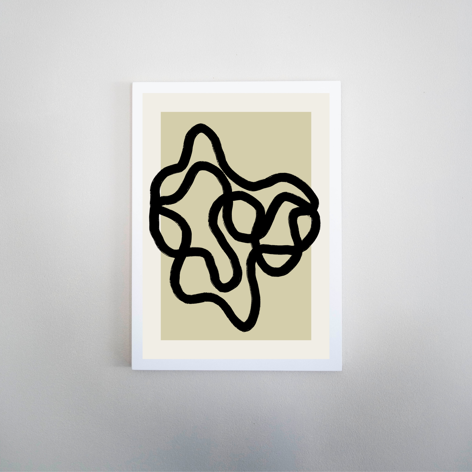 Olive Scribble Print - Ayah Creative Studio