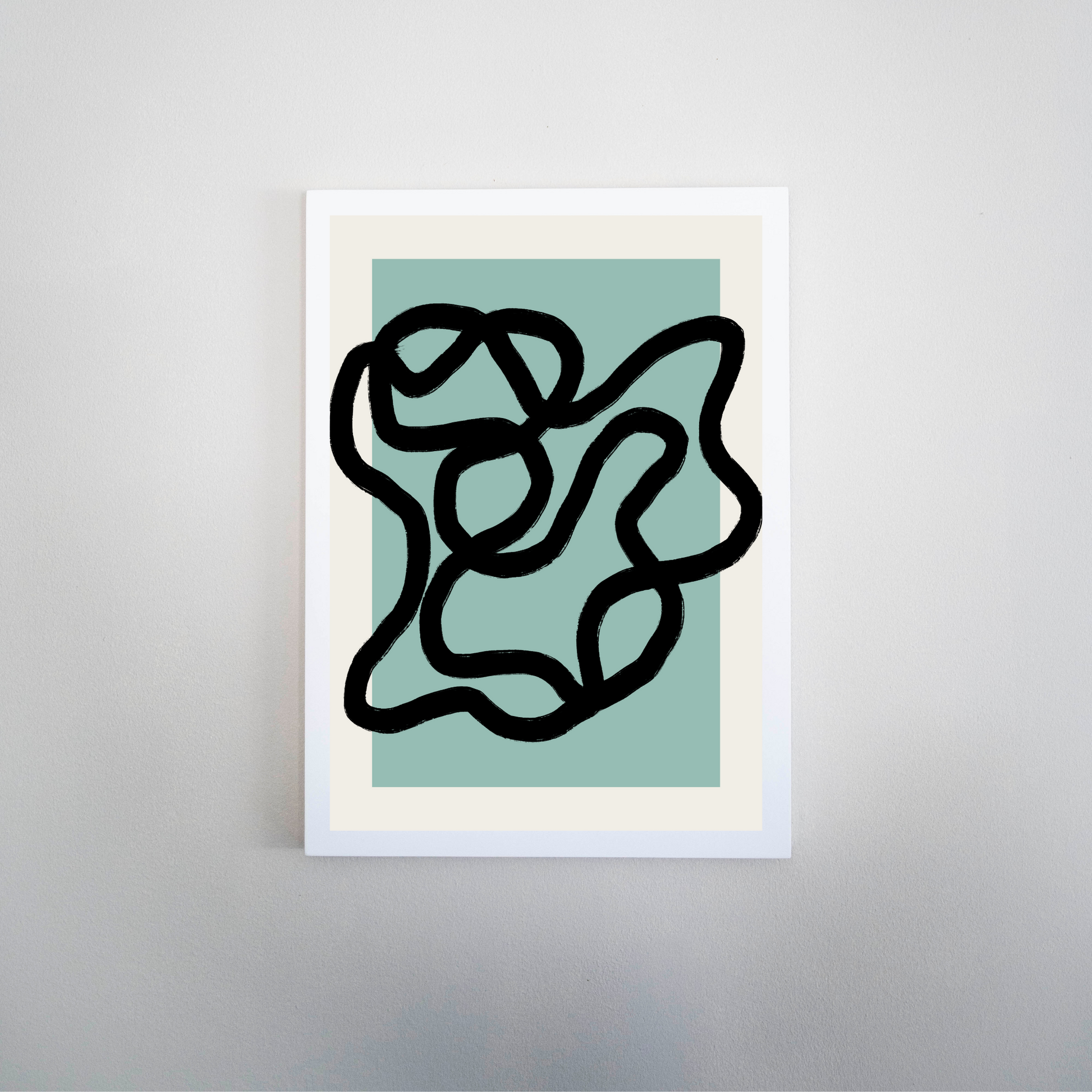 Teal Scribble Print - Ayah Creative Studio