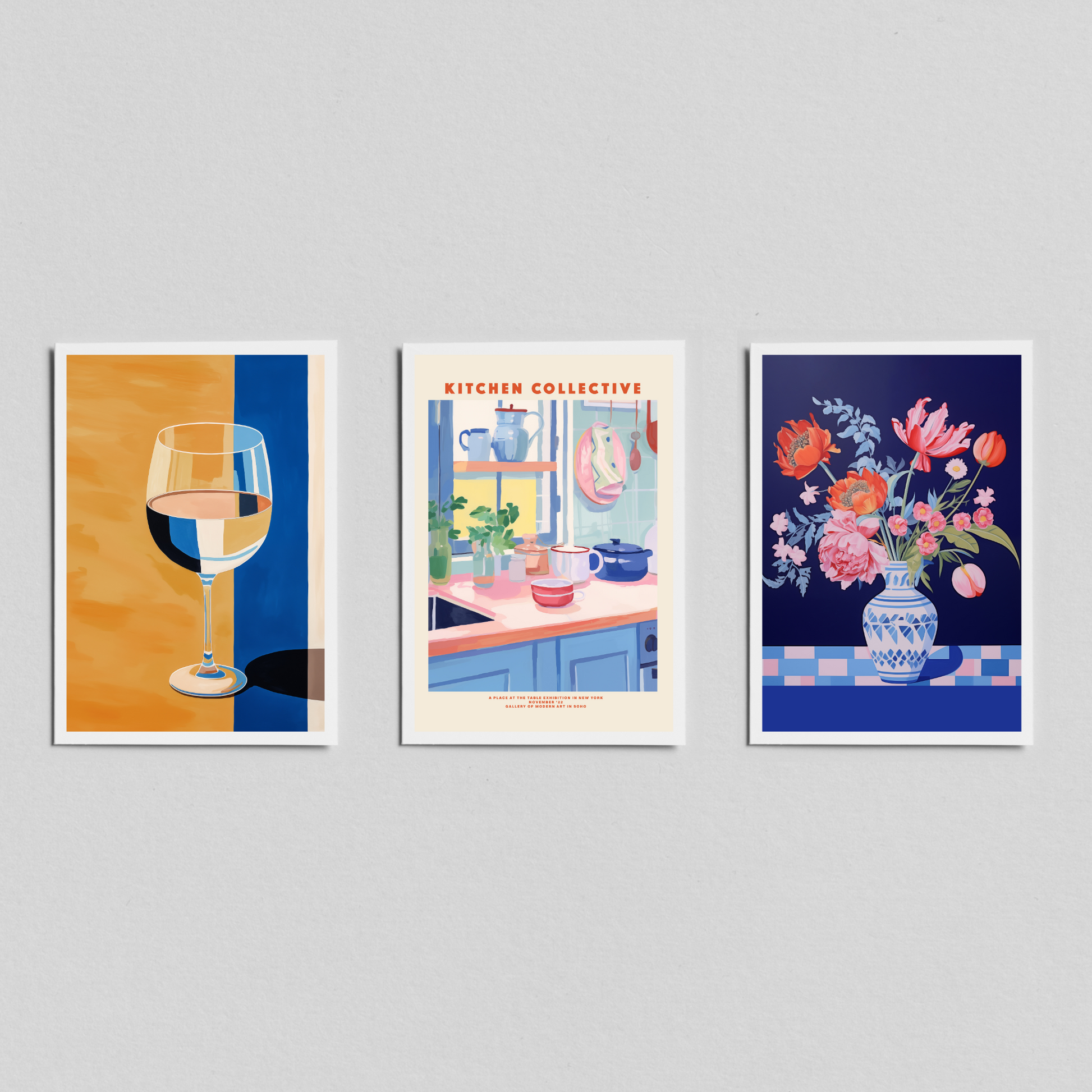 Life in Azure Print Set - Ayah Creative Studio