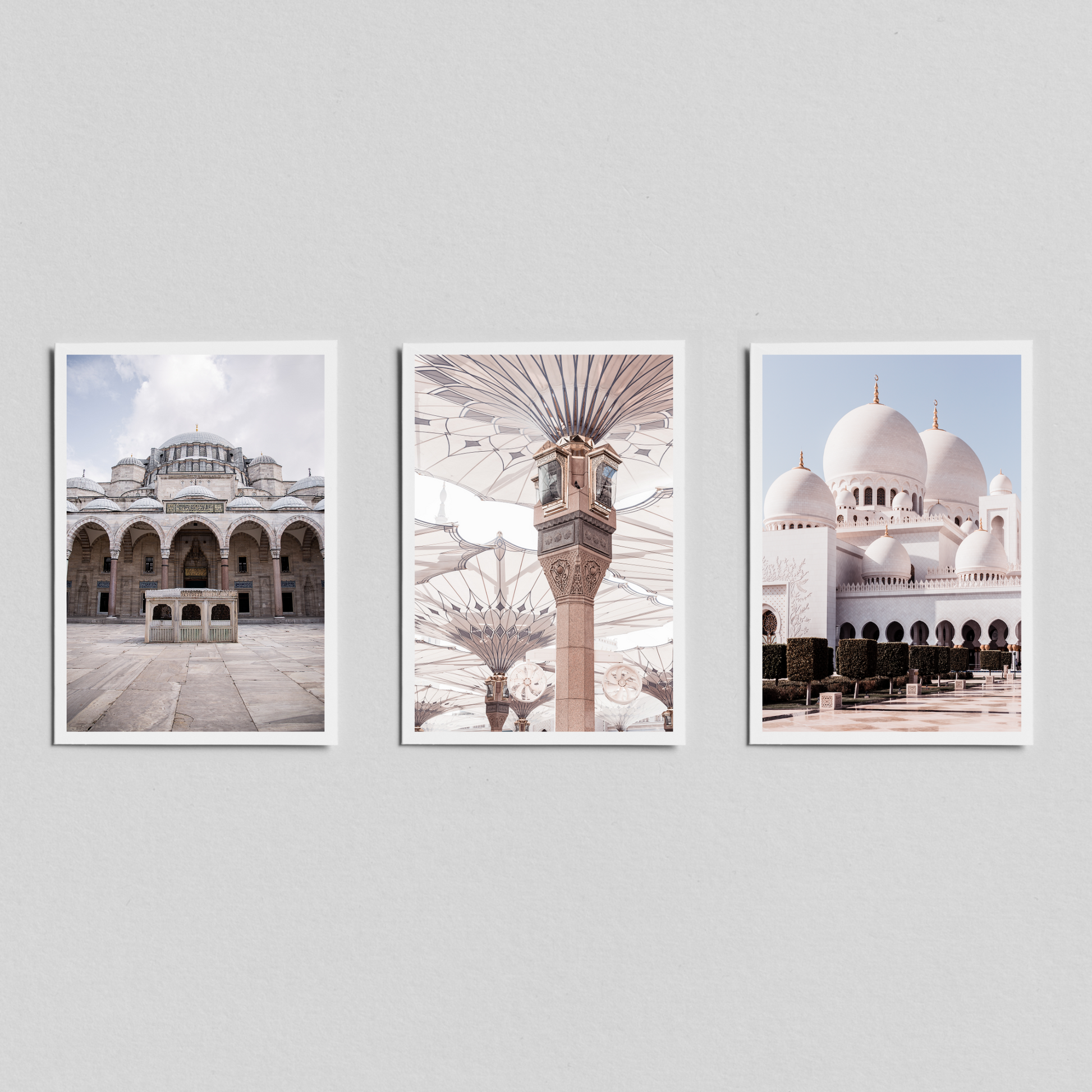 Mosque Set of 3 Prints in Colour - Ayah Creative Studio