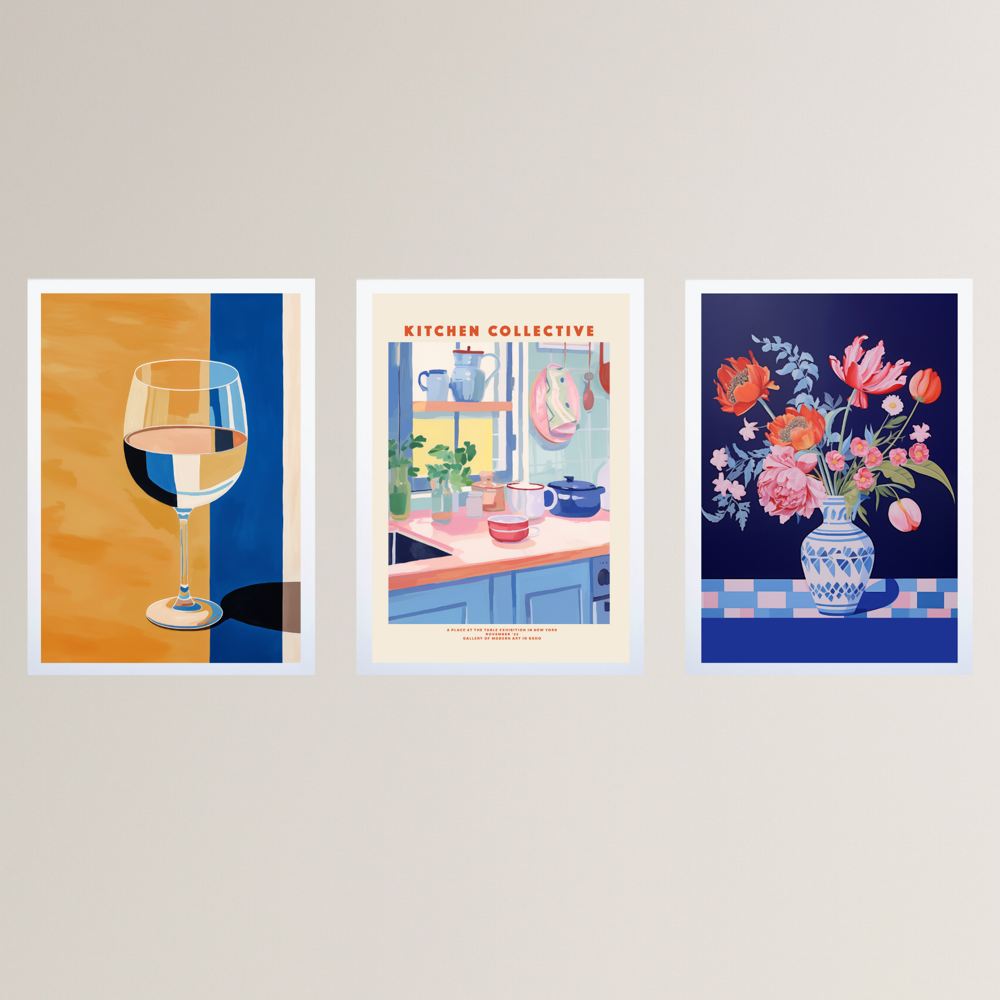 Life in Azure Print Set - Ayah Creative Studio
