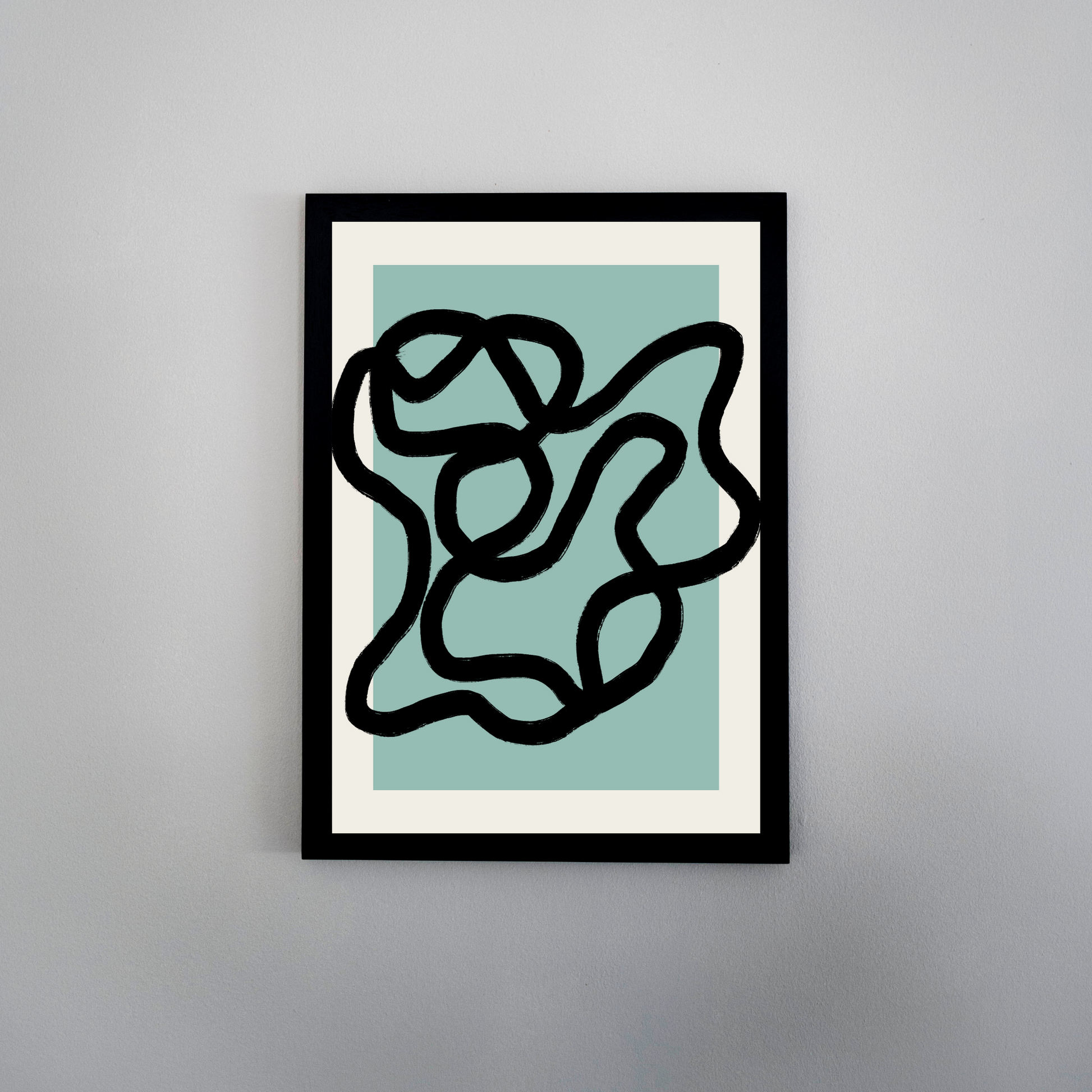 Teal Scribble Print - Ayah Creative Studio