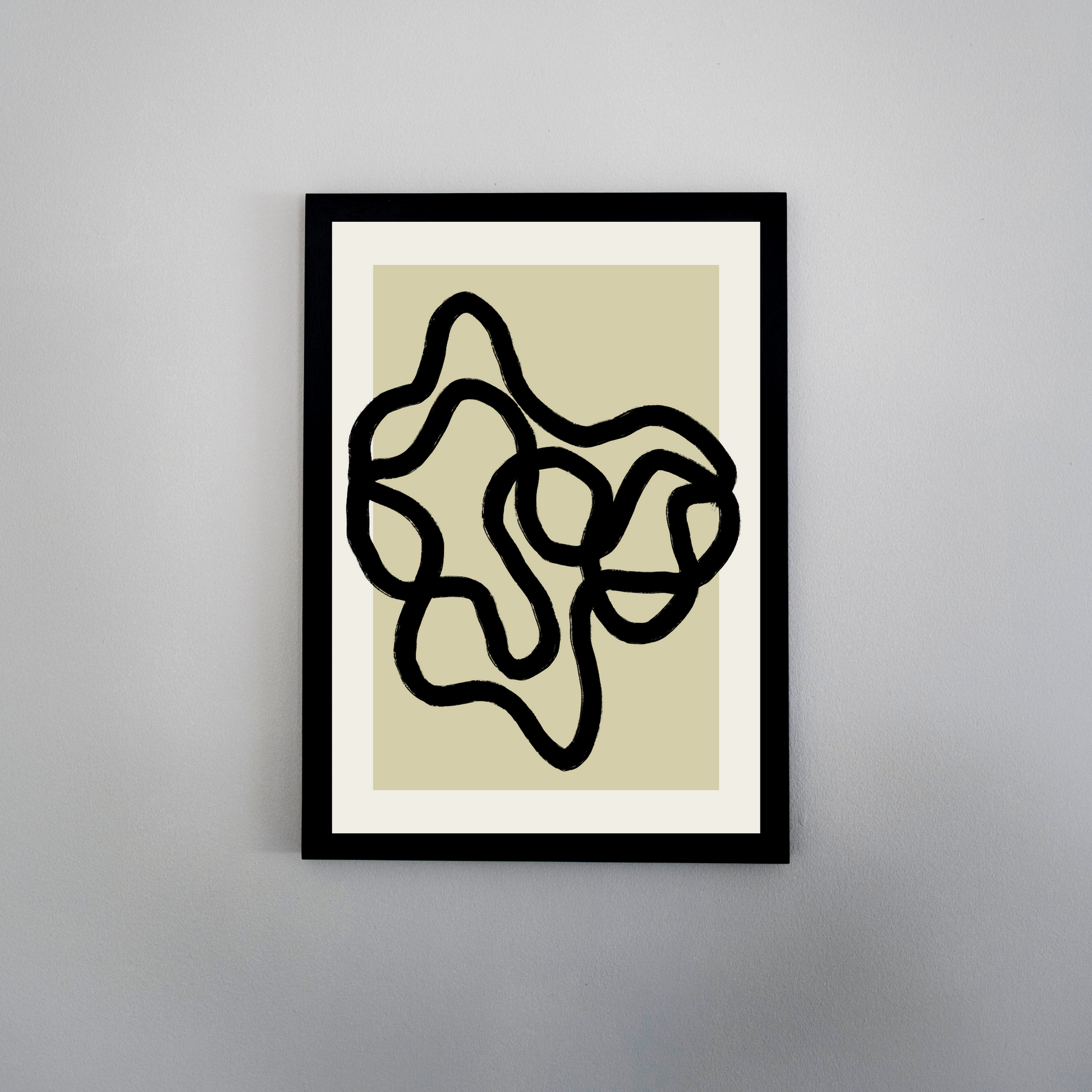 Olive Scribble Print - Ayah Creative Studio