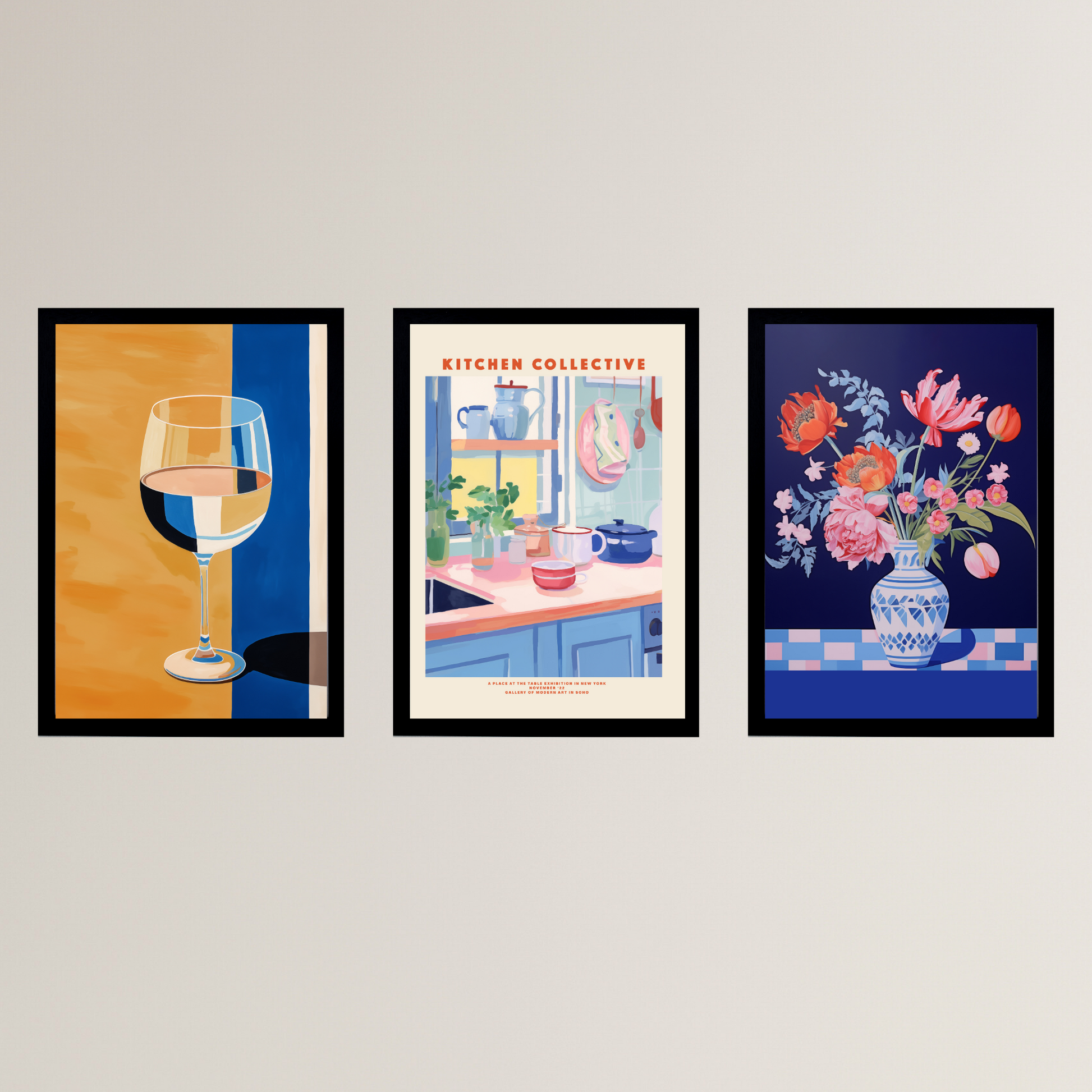 Life in Azure Print Set - Ayah Creative Studio