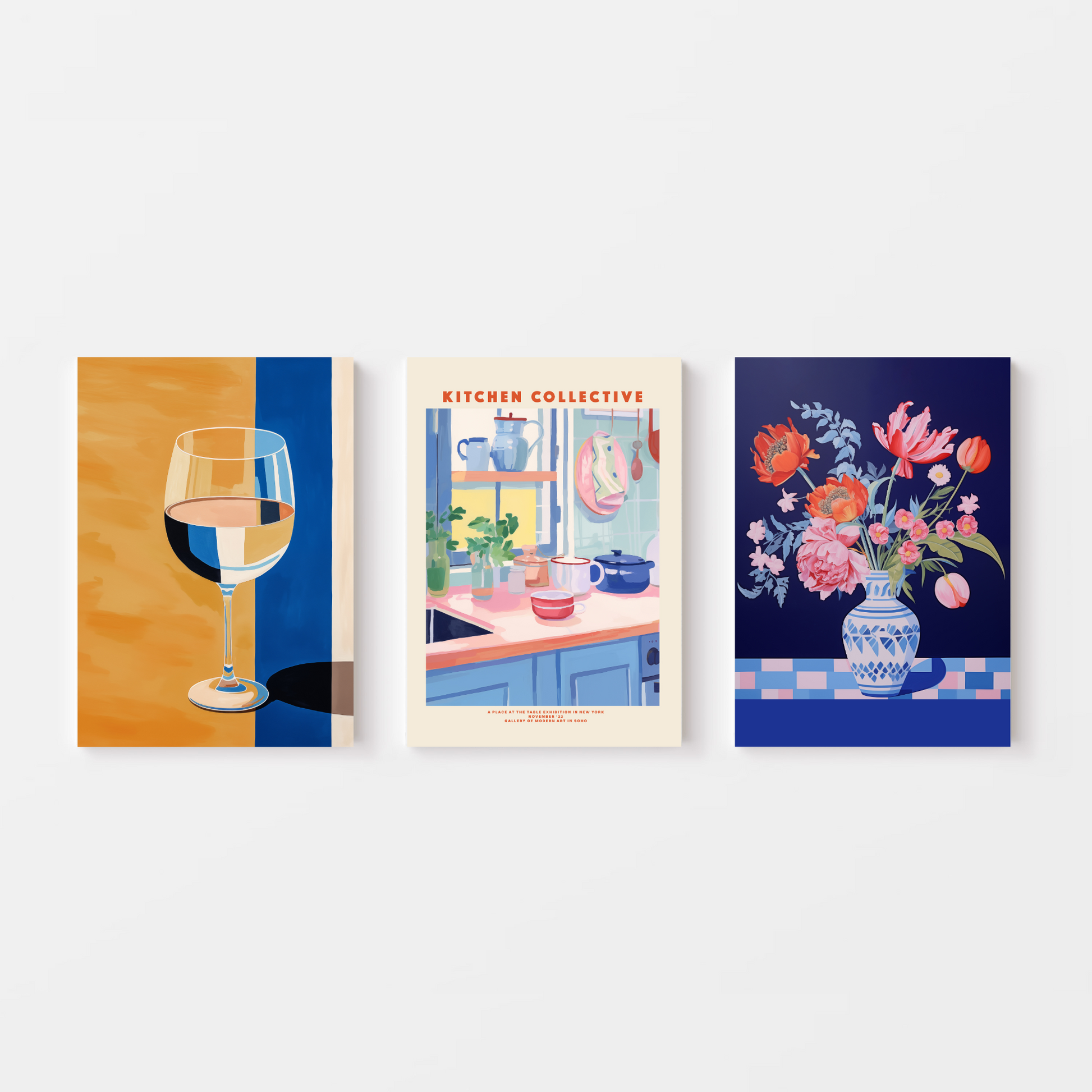 Life in Azure Print Set - Ayah Creative Studio