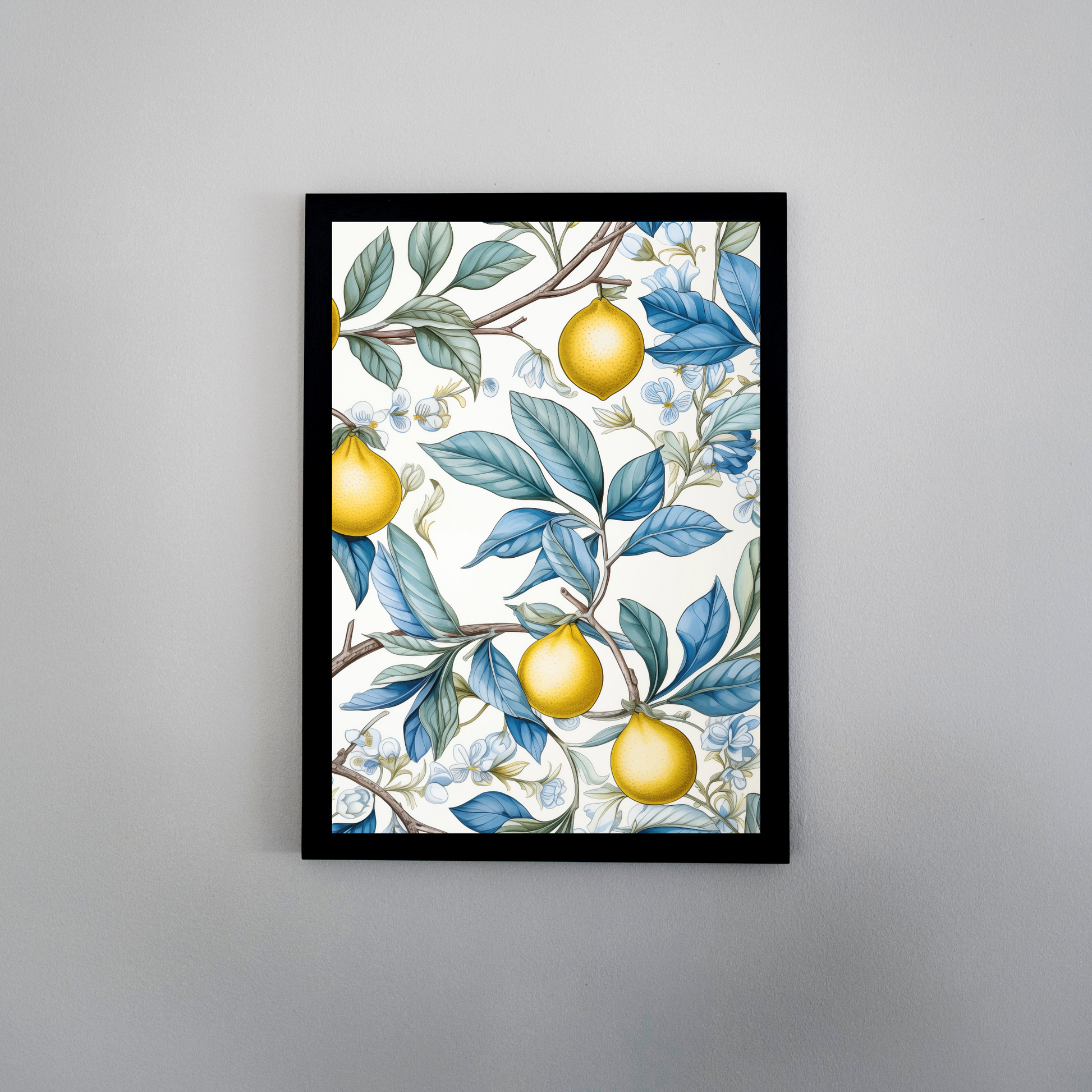 Lemon Azure Print - Ayah Creative Studio