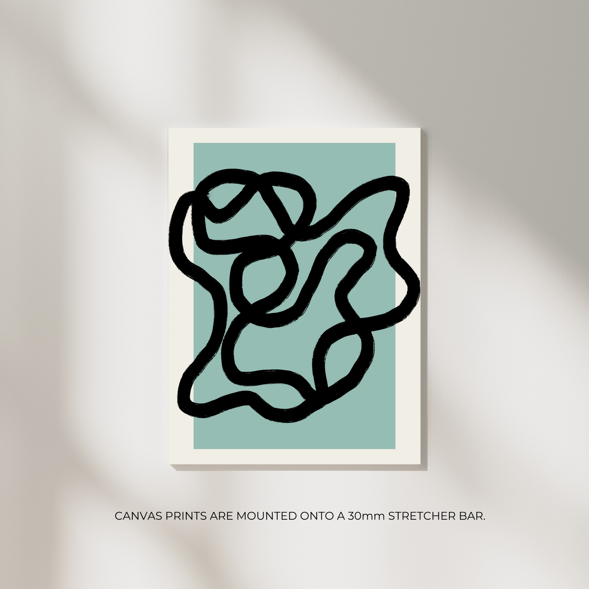 Teal Scribble Print - Ayah Creative Studio
