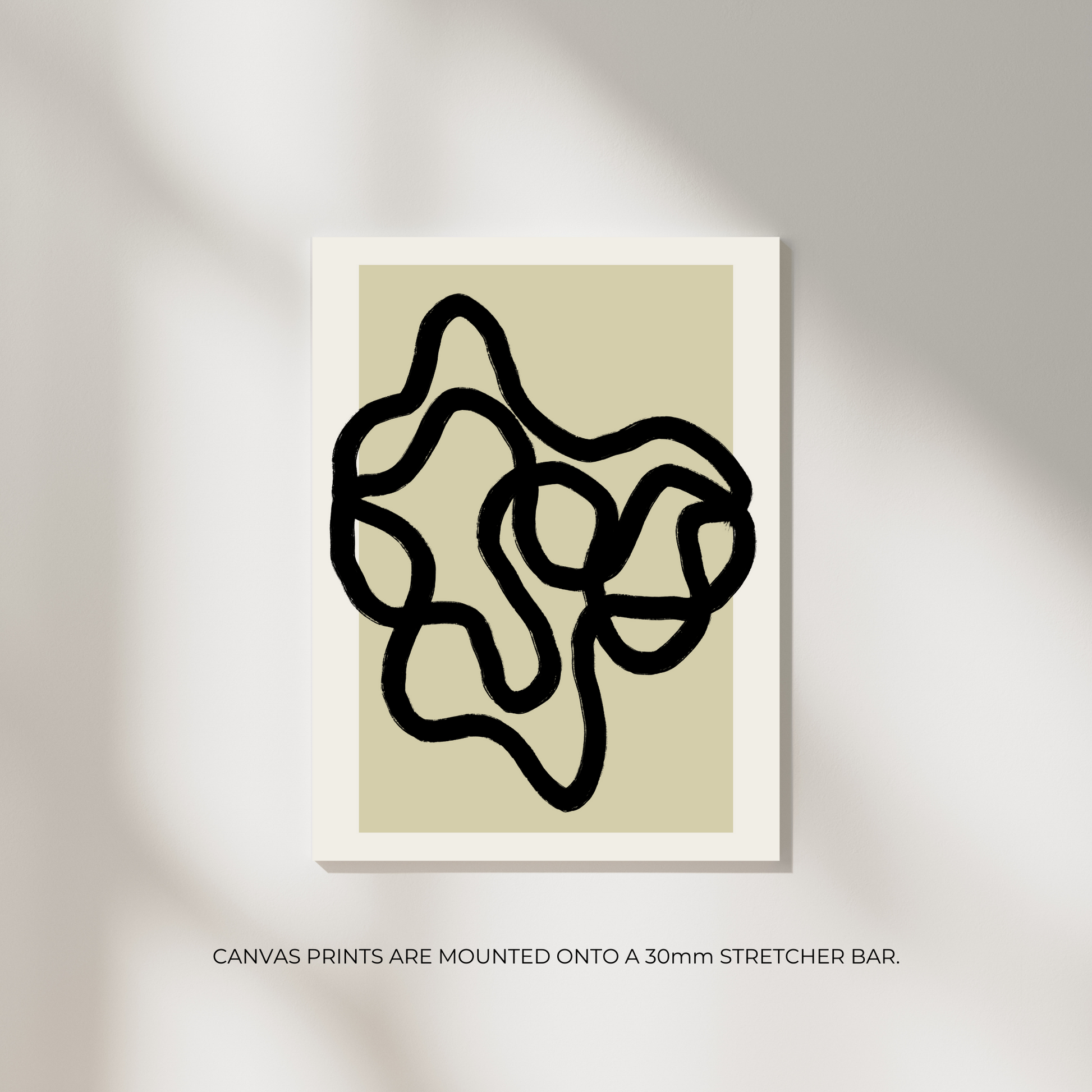 Olive Scribble Print - Ayah Creative Studio