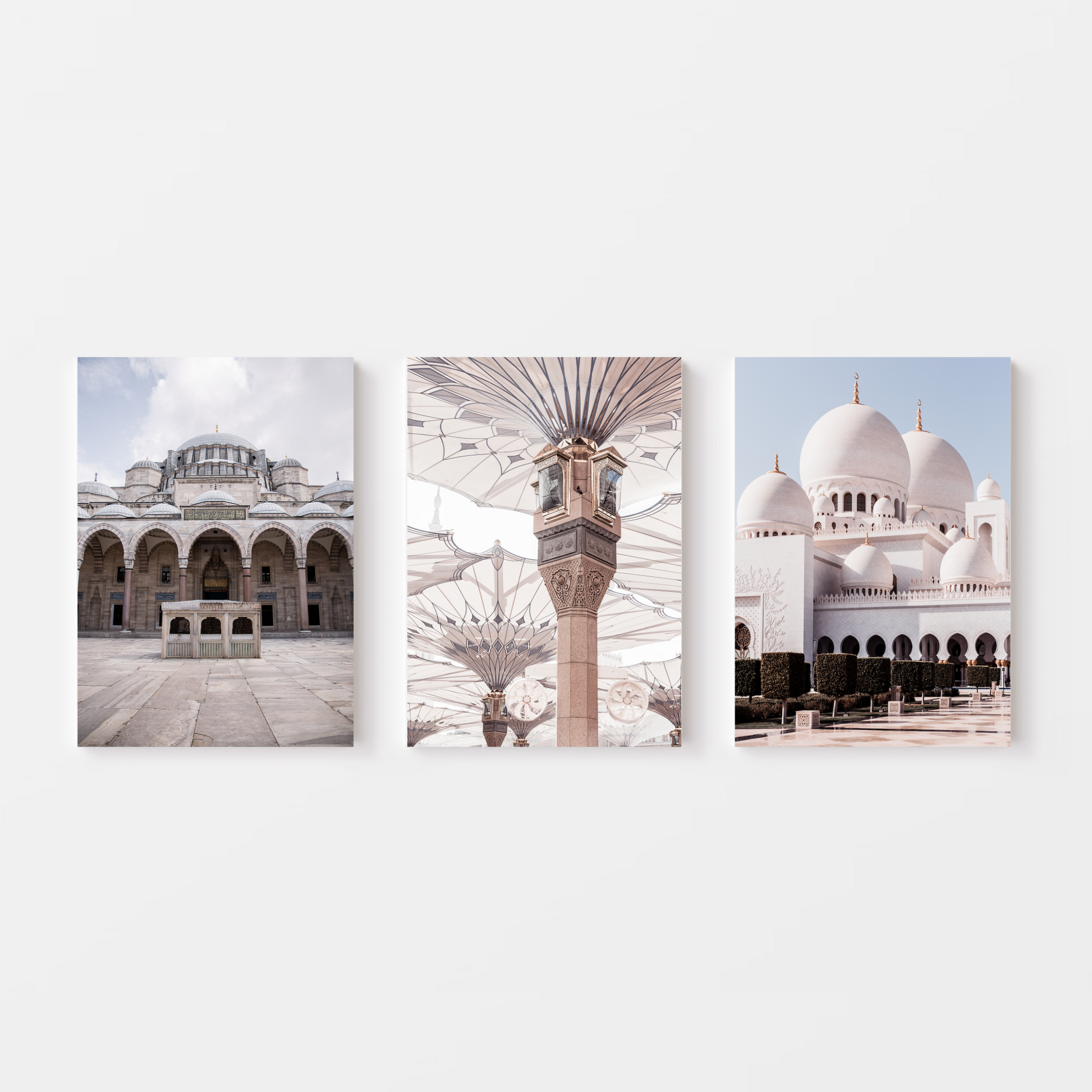 Mosque Set of 3 Prints in Colour - Ayah Creative Studio