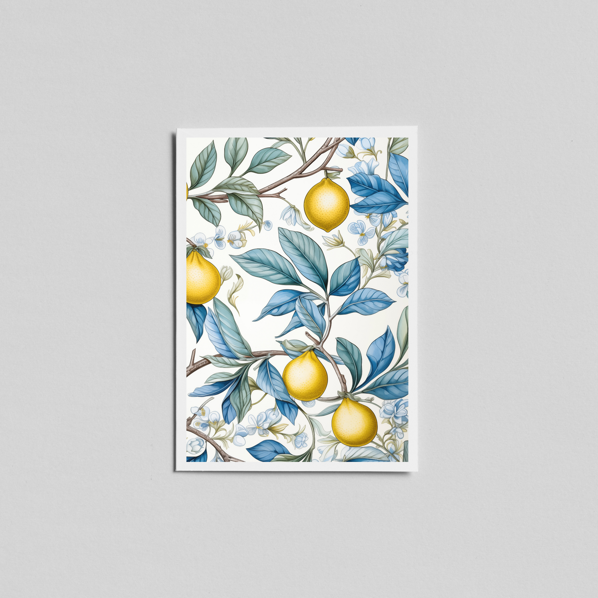 Lemon Azure Print - Ayah Creative Studio
