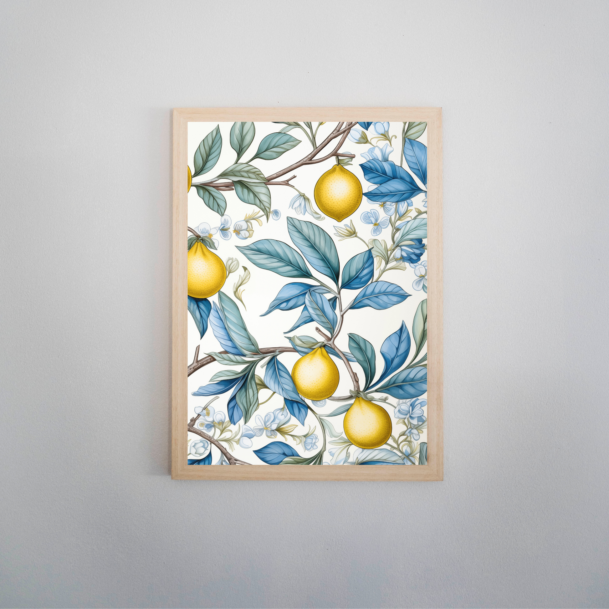 Lemon Azure Print - Ayah Creative Studio