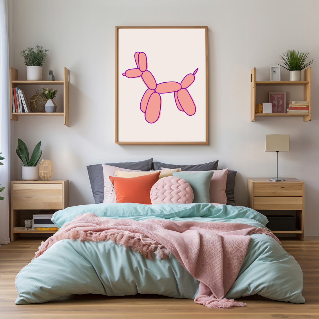 Balloon Dog Print - Ayah Creative Studio