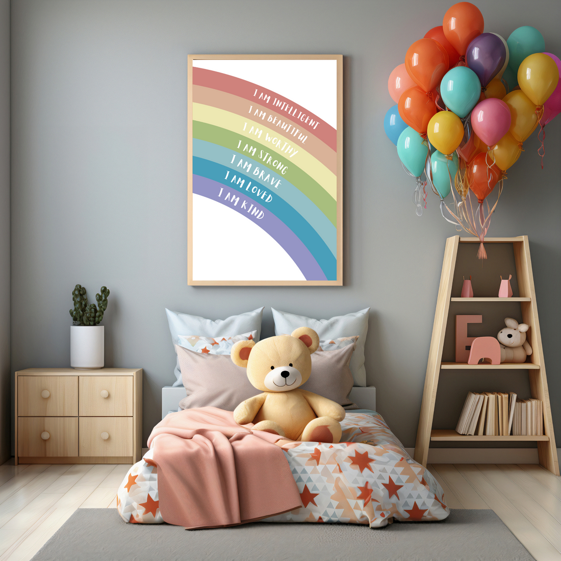 Rainbow Affirmation Print - Ayah Creative Studio