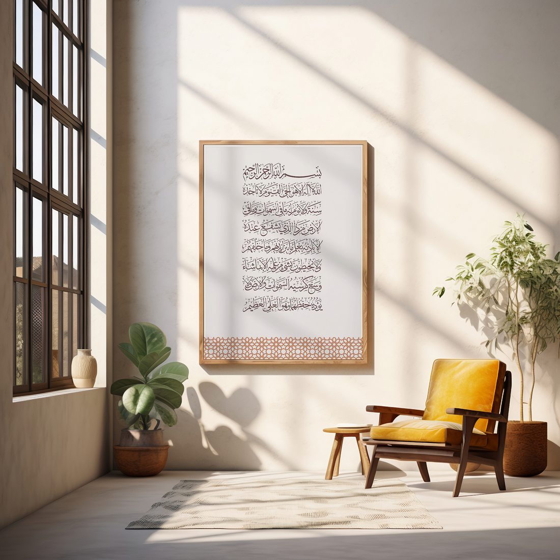 Ayatul Qursi Pattern Print - Ayah Creative Studio